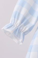 Blue Farm Embroidery Gingham Bloomer Set - ARIA KIDS