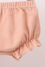 Coral Corduroy Smocked Bloomer Set - ARIA KIDS