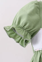 Sage Pumpkin Bow Embroidery Bloomer Set - ARIA KIDS