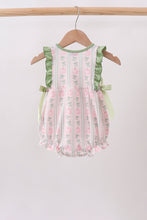 Sage Pumpkin Bow Embroidery Ruffle Bubble - ARIA KIDS