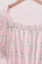 Pumpkin Bow Embroidery Mom Tiered Dress - ARIA KIDS