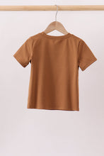Brown Pumpkin Smocked Top - ARIA KIDS