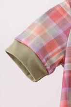 Camel Pumpkin Embroidery Plaid Bubble - ARIA KIDS