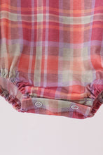 Camel Pumpkin Embroidery Plaid Bubble - ARIA KIDS