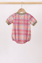 Camel Pumpkin Embroidery Plaid Bubble - ARIA KIDS
