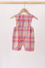 Camel Pumpkin Embroidery Plaid Jon Jon - ARIA KIDS