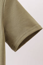 Camel Pumpkin Embroidery Button Down Shirt - ARIA KIDS