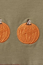 Camel Pumpkin Embroidery Plaid Dress