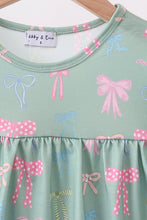 Sage Bow Ruffle Dress - ARIA KIDS
