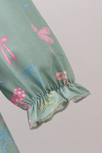 Sage Bow Ruffle Dress - ARIA KIDS