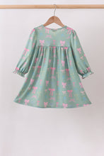 Sage Bow Ruffle Dress - ARIA KIDS