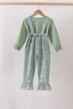 Sage Bow Ruffle Jumpsuit Set - ARIA KIDS