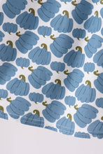 Blue pumpkin bow smocked lace dress - ARIA KIDS
