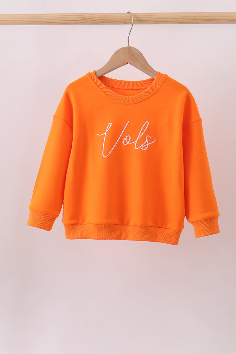 Orange Tennessee Vols Embroidery Mom&me Top