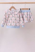 Blue Bow Lace Skorts Set - ARIA KIDS