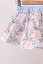 Blue Bow Lace Skorts Set - ARIA KIDS