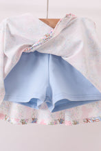Blue Bow Lace Skorts Set - ARIA KIDS