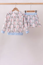 Blue Bow Lace Skorts Set - ARIA KIDS