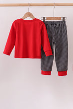 Red Georgia Embroidery Pants Set