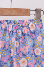 Purple Floral Ruffle Shorts Set - ARIA KIDS