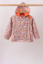 Floral Fleece Hoodie Jacket