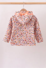 Floral Fleece Hoodie Jacket