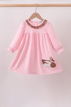 Pink Mallard Applique Ruffle Dress
