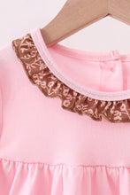 Pink Mallard Applique Ruffle Dress