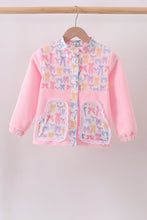 Pink Bow Fleece mom&me Jacket