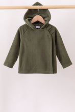 Green Fleece Bow Coat - ARIA KIDS