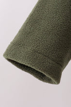 Green Fleece Bow Coat - ARIA KIDS