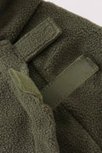 Green Fleece Bow Coat - ARIA KIDS