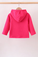 Magenta Fleece Bow Coat