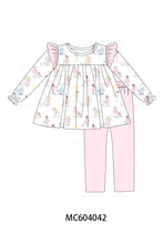 Pink all day adventure ruffle pants set