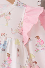 Pink all day adventure ruffle pants set - ARIA KIDS
