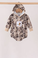 Camouflage duck embroidery hoodie bubble - ARIA KIDS
