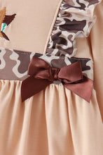 Camouflage duck embroidery ruffle dress - ARIA KIDS