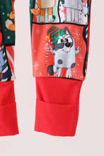 Red christmas bluey bamboo romper