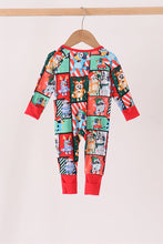 Red christmas bluey bamboo romper