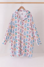 Blue princess bamboo mom gown