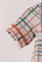 Pumpkin Embroidery Plaid Bubble - ARIA KIDS