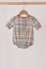 Pumpkin Embroidery Plaid Bubble - ARIA KIDS