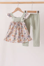 Pumpkin Embroidery Lace Ruffle pants set - ARIA KIDS