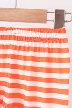 Blue pumpkin applique stripe pants set - ARIA KIDS