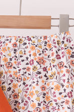 Orange Floral Bow Ruffle pants set - ARIA KIDS