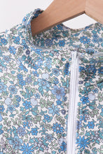 Teal floral print mom&me skorts set - ARIA KIDS