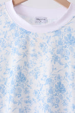 Blue floral print mom&me pants set - ARIA KIDS