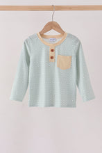 Khaki Geo Diamond Pocket Top - ARIA KIDS