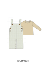 Khaki Geo Diamond 2pc romper set
