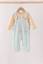 Khaki Geo Diamond 2pc romper set - ARIA KIDS
